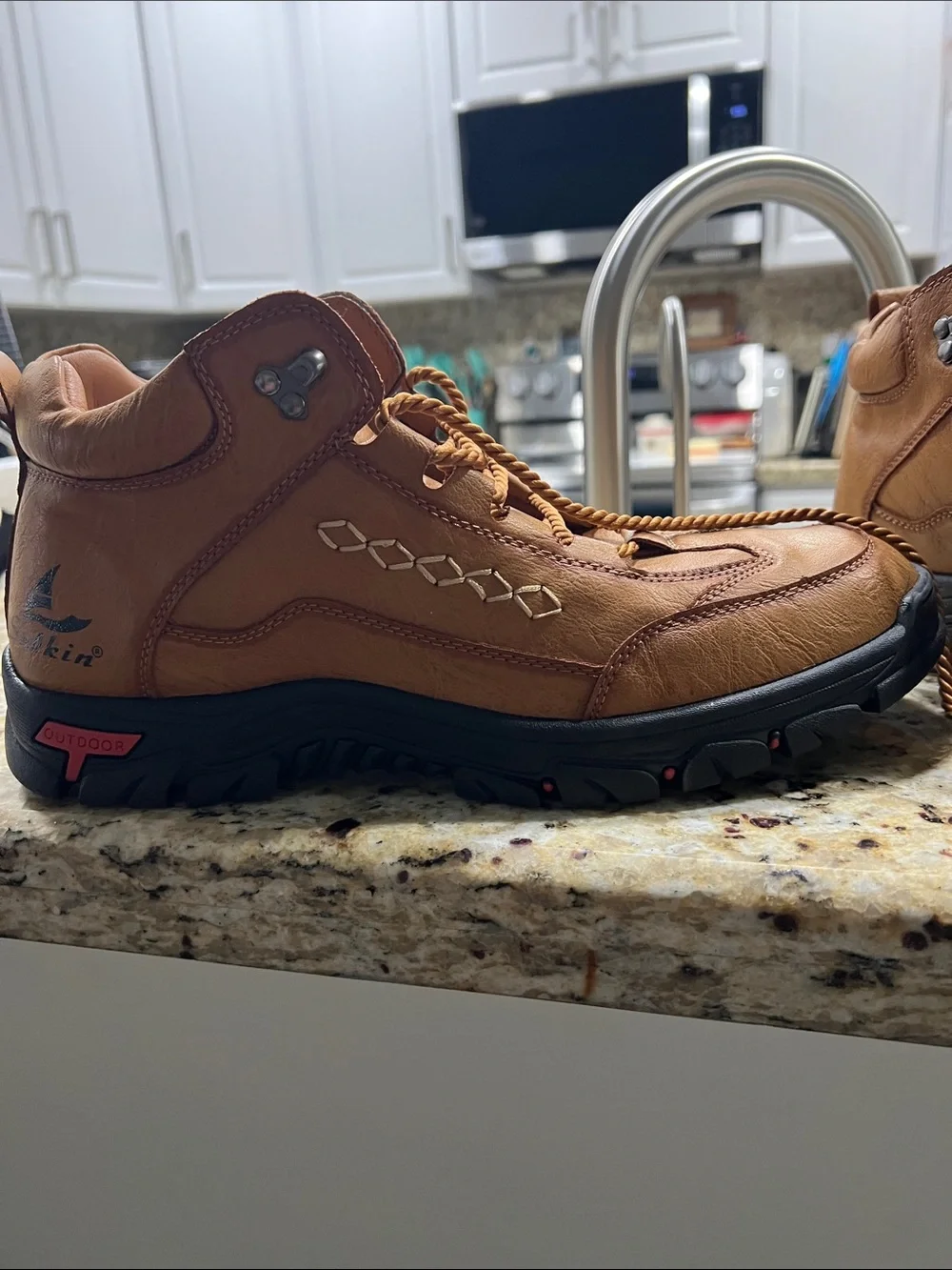 Men’s Salkin Outdoor Lace-Up Hiking Boots NWOT Sz 47 (13-1/2?)